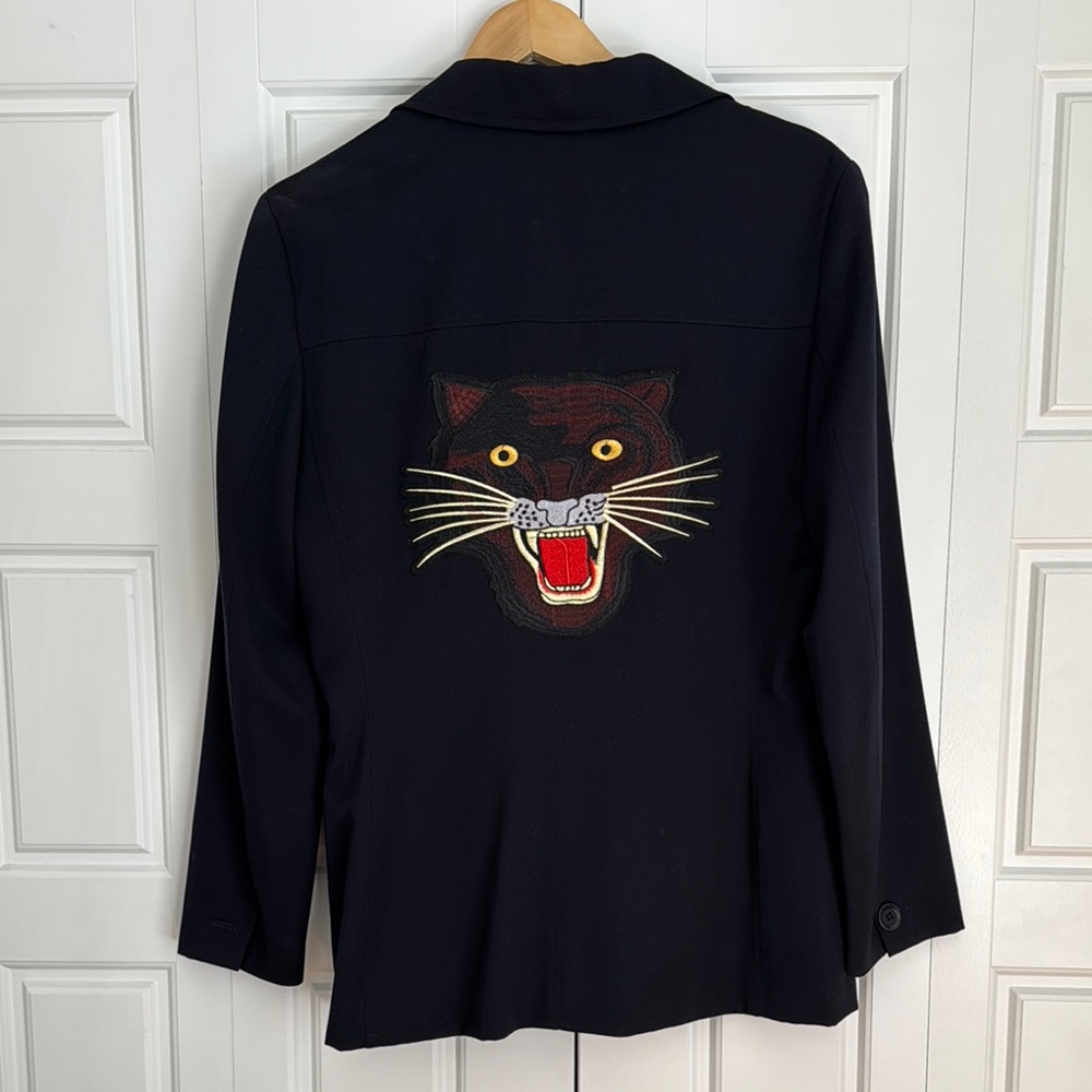 Black Panther Embroidered Women's Jacket